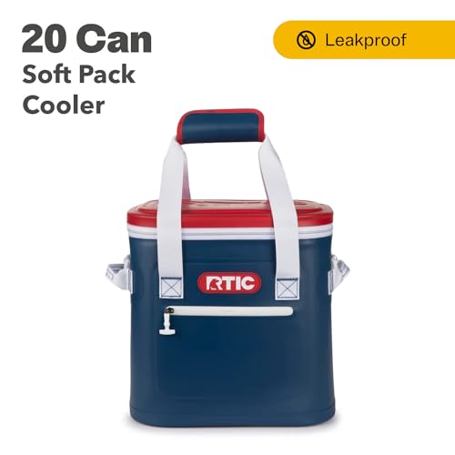 RTIC Soft Cooler 20 Can Insulated Portable Ice Chest Bag C528731