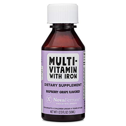 NovaFerrum Yum Multivitamin with Iron for Kids, Raspberry Grape R52923