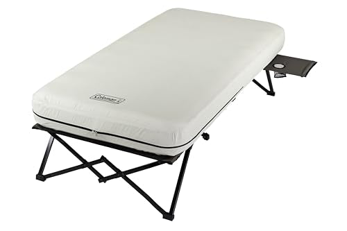 Coleman Queen-Size Airbed Cot Combination with Steel Frame, Battery Pump Included P918982
