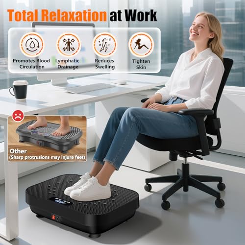 Vibration Plate Exercise Machine, 330 Lbs Capacity, 8 Modes K4598