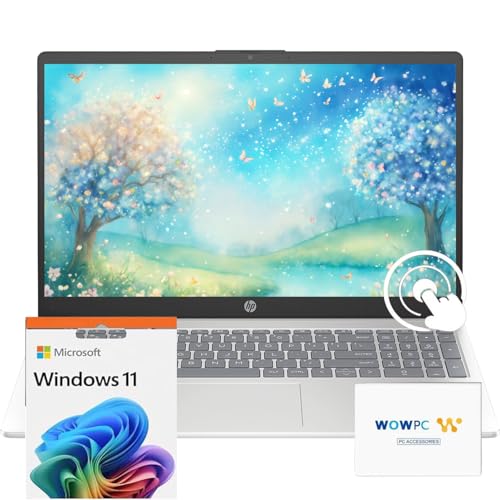 HP 2025 Pavilion 15.6" Touchscreen Laptop Computer, 10-Core Intel Core i5-1235U, 32GB RAM, 1TB SSD, Fast Wi-Fi 6, Long Battery Life, w/WOWPC Recovery USB, Windows 11 with Microsoft 365