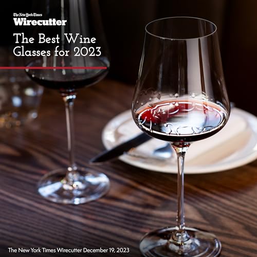 Gabriel-Glas StandArt Crystal Wine Glasses, Set of 2 with Gift Box, 16 oz, Dishwasher Safe F691