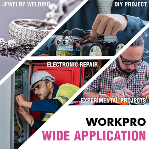 WORKPRO Soldering Station 60W Digital Display Soldering Iron Kit with 5 Extra Tips R91490