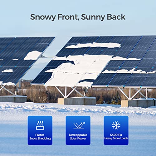 Renogy Bifacial 115 Watt 12 Volt Monocrystalline Solar Panel J494363