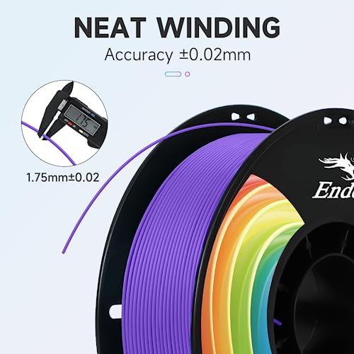 Creality PLA Plus Filament 1.75mm Rainbow Multicolor 1KG Spool O376011