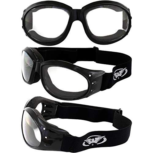 Global Vision Eliminator Padded Motorcycle Dirt Bike Goggles Bundle Day Night E63400