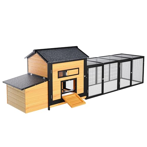 Extra Large Outdoor Chicken Coop with Nesting Box & Leak-Proof Tray W4756