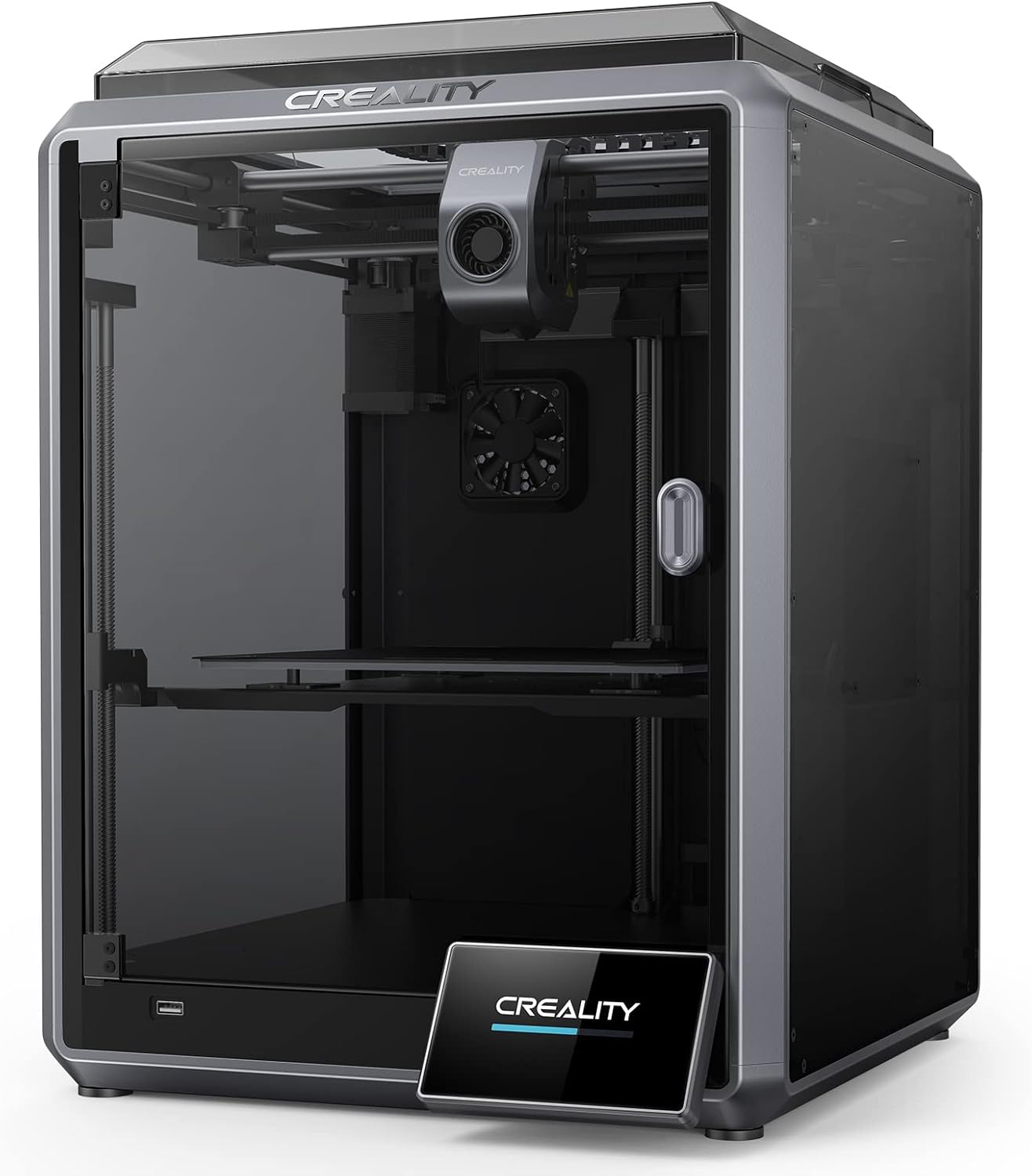 3D Printer 3D Printer Fast 3D Printer K1 3D Printers 600mms High Speed with 4.3'' Color Touchscreen Dual-Gear Direct Extruder Printing 220 * 220 * 250mm Size with Speedy OS and Hardware 18W