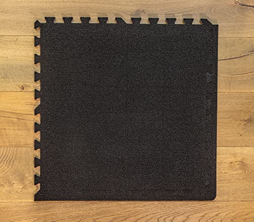 Interlocking Foam Floor Carpet Tiles 24" x 24" Gray by Square Brands L56067