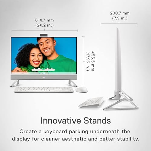 Dell Inspiron 5400 24-inch All-in-One Desktop, FHD Display, Intel Core i3, 8GB RAM, 256GB SSD, Windows 11 Home O121