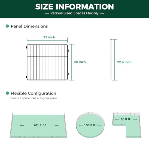 FXW MiniPaws Dog Playpen 8 Panels Portable for Indoor & Outdoor Y720