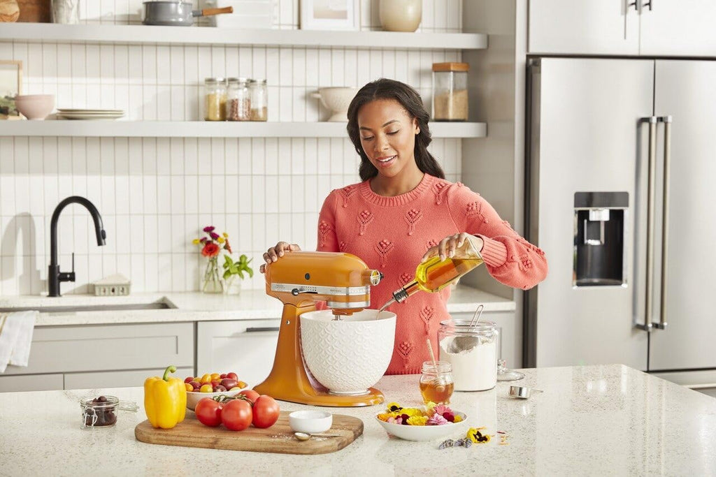 KitchenAid 5 Quart Ceramic Bowl for Tilt-Head Stand Mixers, White O97767