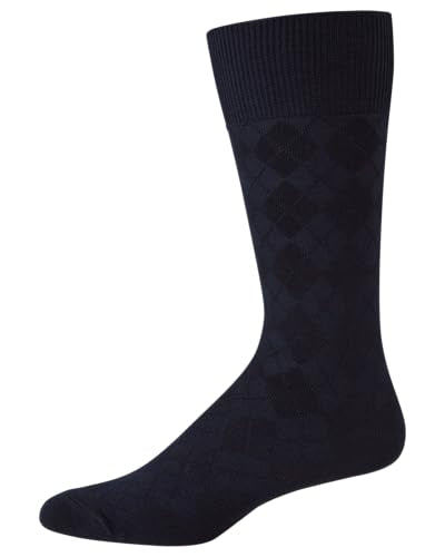 Calvin Klein Men's Dress Socks 6 Pack Patterned Crew Z97746