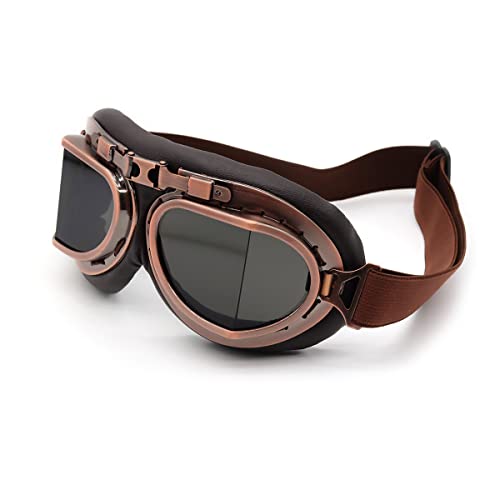 Vintage Aviator Motorcycle Goggles N8456