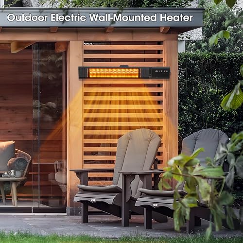 Ceiling Electric Outdoor Heater 1500W Infrared Wall-Mounted for Patio O156