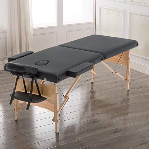 BestMassage Portable Massage Table 28 inch Folding Spa Bed with Bag X618857