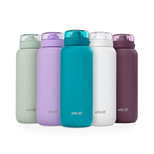 Ello Cooper 32oz Stainless Steel Water Bottle with Straw and Handle Q4598