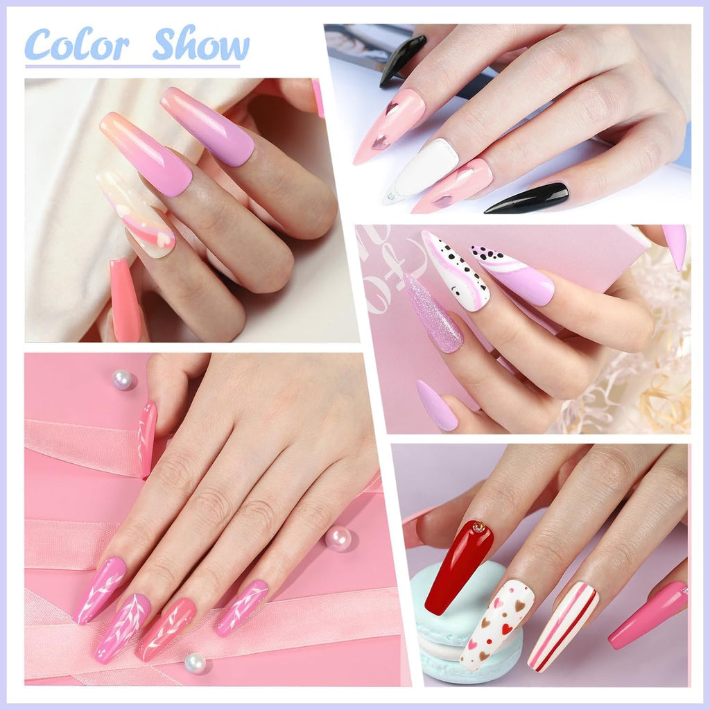 Gel Nail Polish Kit with UV Light and Drill Starter Set for Women S4212