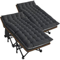 DoCred Folding Camping Cot with Mattress, 2 Pack, Heavy Duty for Adults, Portable with Carry Bag C814529