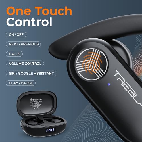 TREBLAB X3 Pro True Wireless Earbuds with Earhooks, Bluetooth 5.3 C6601