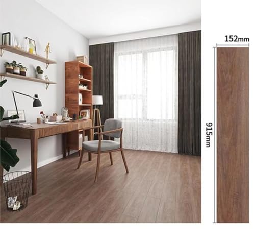 Achim Home Decor Nexus Planks Peel and Stick Vinyl Floor Tile, Hickory, 10-Pack E9163