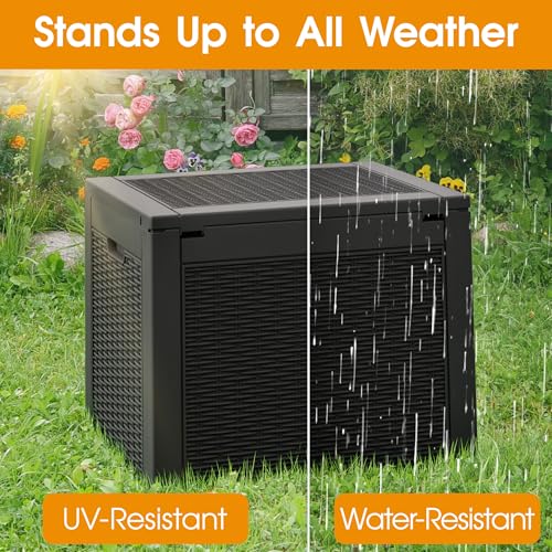 NUNU LAB 31 Gallon Outdoor Storage Box Waterproof Lockable Lid I8083