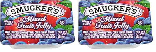 Smucker's Mixed Fruit Jelly, Portion Control, 0.5 Ounces, 200 Count
