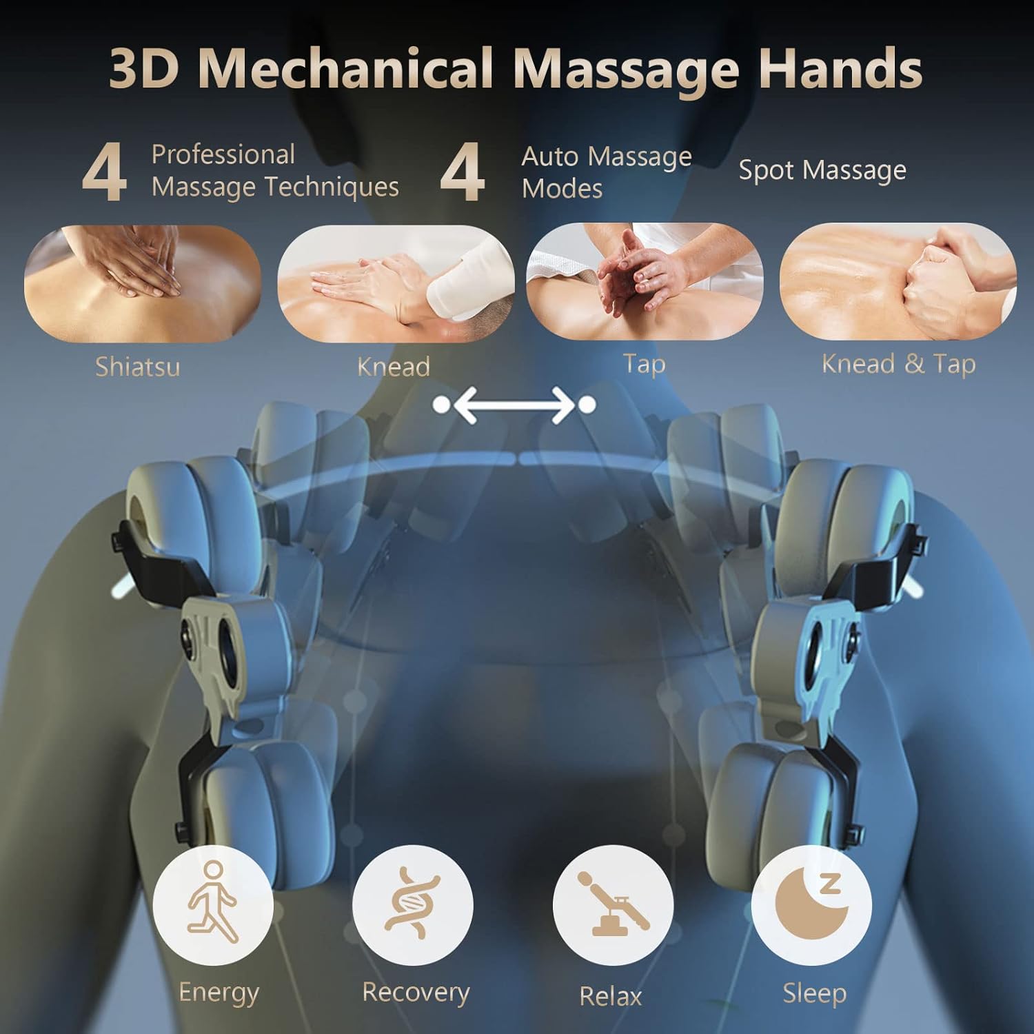 Giantex Massage Chair Full Body 3D Electric Zero Gravity Shiatsu Recliner with SL Track E55018