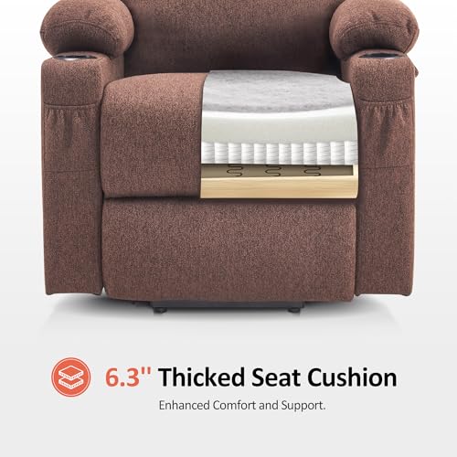 MCombo Small Power Lift Recliner Chair for Elderly with Heat and Massage, USB & Type C Ports J262