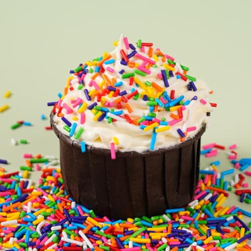 Christmas Sprinkles Bulk 1 lb - Red White Green Round Baking Toppings O347849