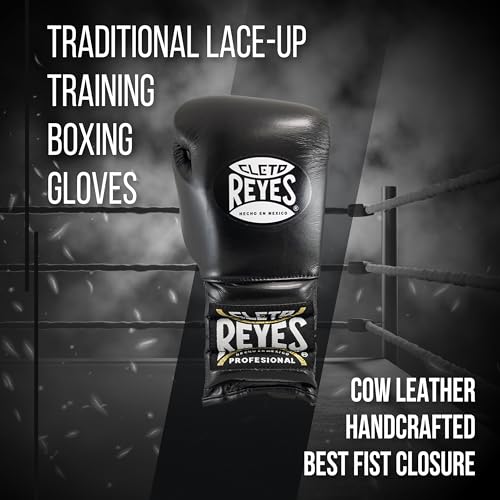 CLETO REYES Traditional Lace-Up Boxing Gloves for Training and Sparring S1445