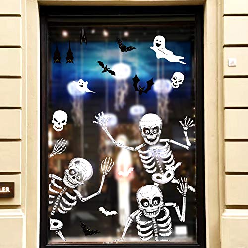 110 PCS Extra Large Snowflake Christmas Window Clings Decals for Glass W71694