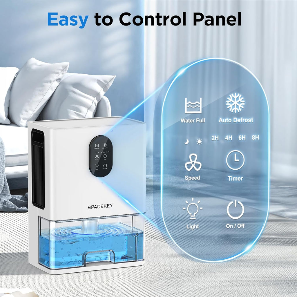 Dehumidifier for Home, 106 OZ, 850 Sq.ft, Quiet with LED Light M247411