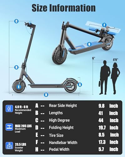 Electric Scooter for Adults, 500W Motor, 19MPH, Foldable Commuter Q352