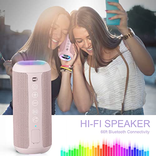 Ortizan Portable Bluetooth Speaker IPX7 Waterproof 24W Loud Sound, Black J77282