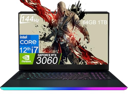 MSI Raider GE76 Gaming Laptop: Intel Core i9-12900H, GeForce RTX 3060, 17.3" 144Hz FHD Display,16GB DDR5, 1TB NVMe SSD, Thunderbolt 4, Cooler Boost 5, Win 11 Home: Titanium Blue 12UE-871
