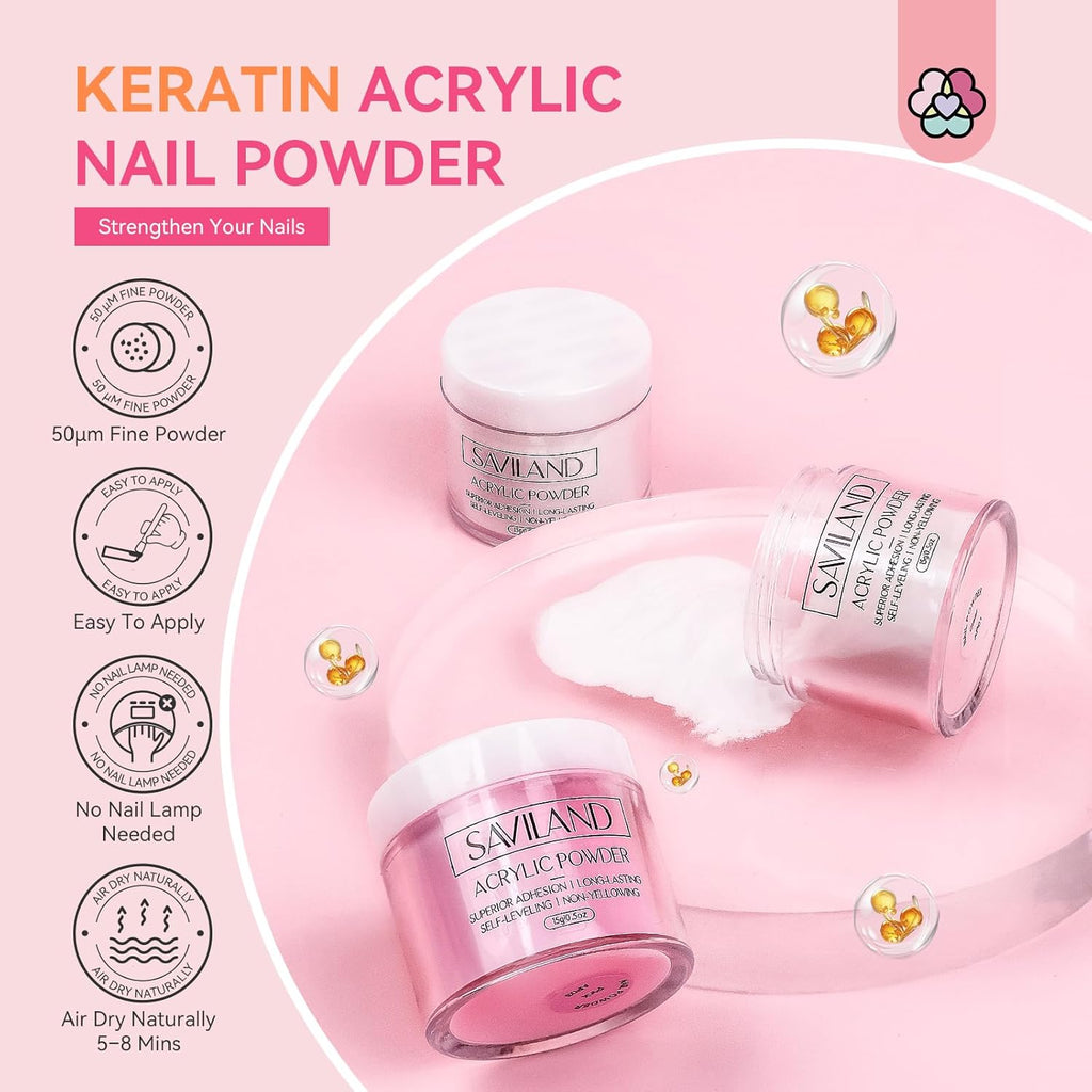 SAVILAND Acrylic Nail Kit with Drill for Beginners O63573