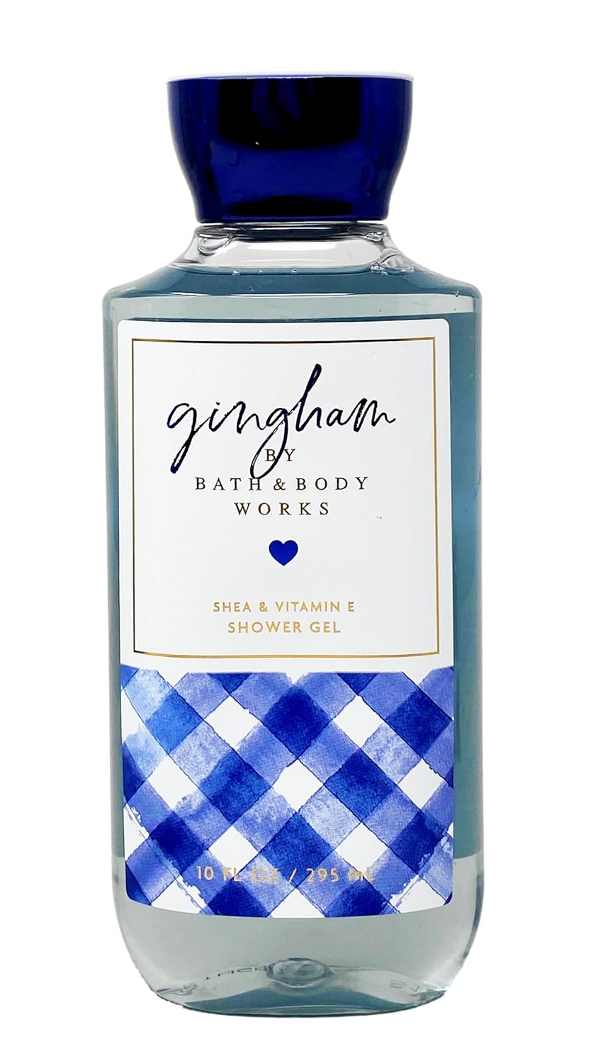 Bath & Body Works Gingham Deluxe Gift Set with Fine Fragrance Mist, Body Cream, Shower Gel & Body Lotion L53462