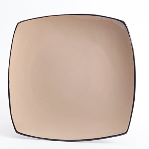 Gibson Elite Soho Lounge Reactive Glaze Stoneware Dinnerware Set, 16pc, Red Z1659