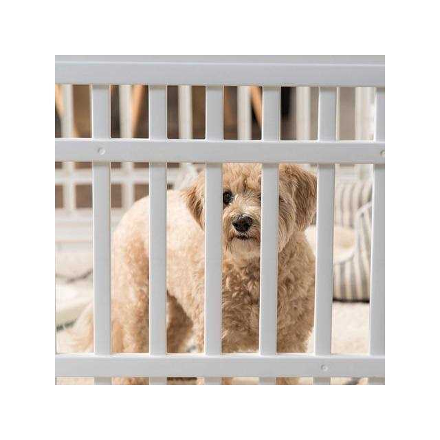 IRIS USA 6 Panel Exercise Pet Playpen with Door Y19496