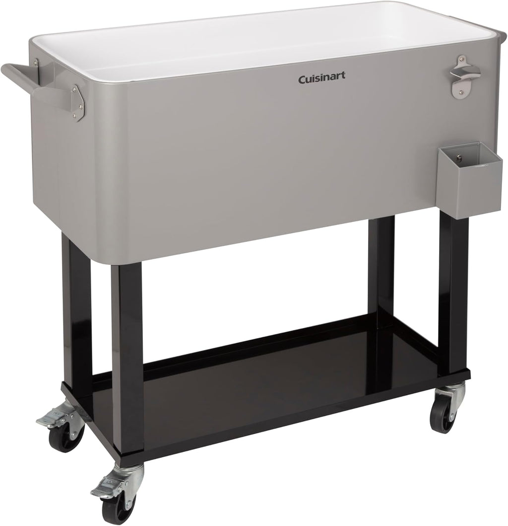 Cuisinart CCC-3517 Portable 80-Quart Outdoor Cooler Cart with Dual-Sided Lid B702913