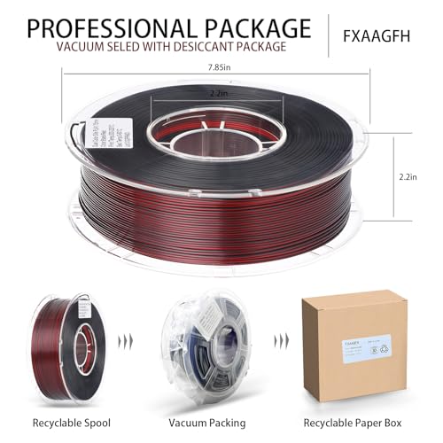 Rainbow 3D PLA Printer Filament 1.75mm Matte, 1kg P386477