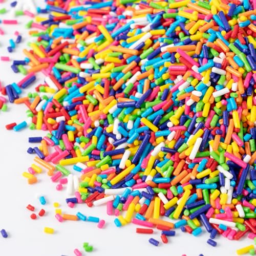 Christmas Sprinkles Bulk 1 lb - Red White Green Round Baking Toppings O347849