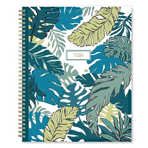 Blue Sky 2024 Weekly and Monthly Planner, January - December, 8.5" x 11", Clear Pocket Cover, Wirebound, Grenada (137274-24)