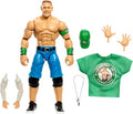 Mattel WWE Elite Collection WrestleMania Action Figure Set, John Cena Collectible with Accessory & Nicholas Build-A-Figure Parts