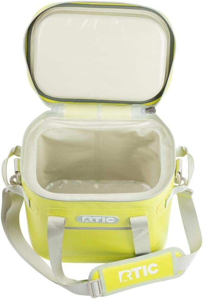 RTIC Insulated Soft Cooler Bag 20 Citrus, Leak Proof Zipper K606028