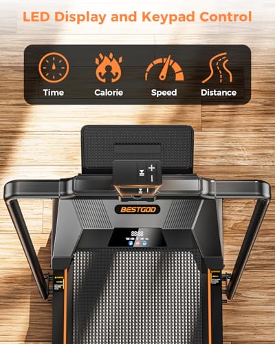 BestGod Walking Pad Treadmill 330lbs Capacity 2.5HP Portable for Home E21762