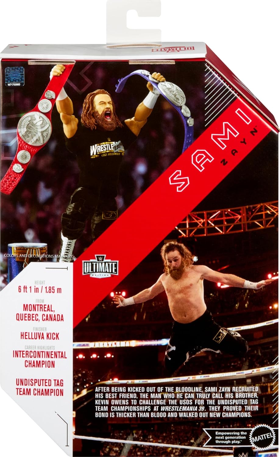 Mattel WWE Ultimate Edition 6-inch Sami Zayn Action Figure Set C983