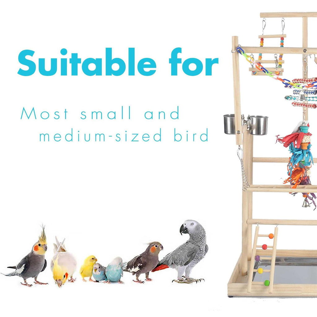 Parrot Playground Large 4 Layers Small Bird Play Stand with Gym X31405