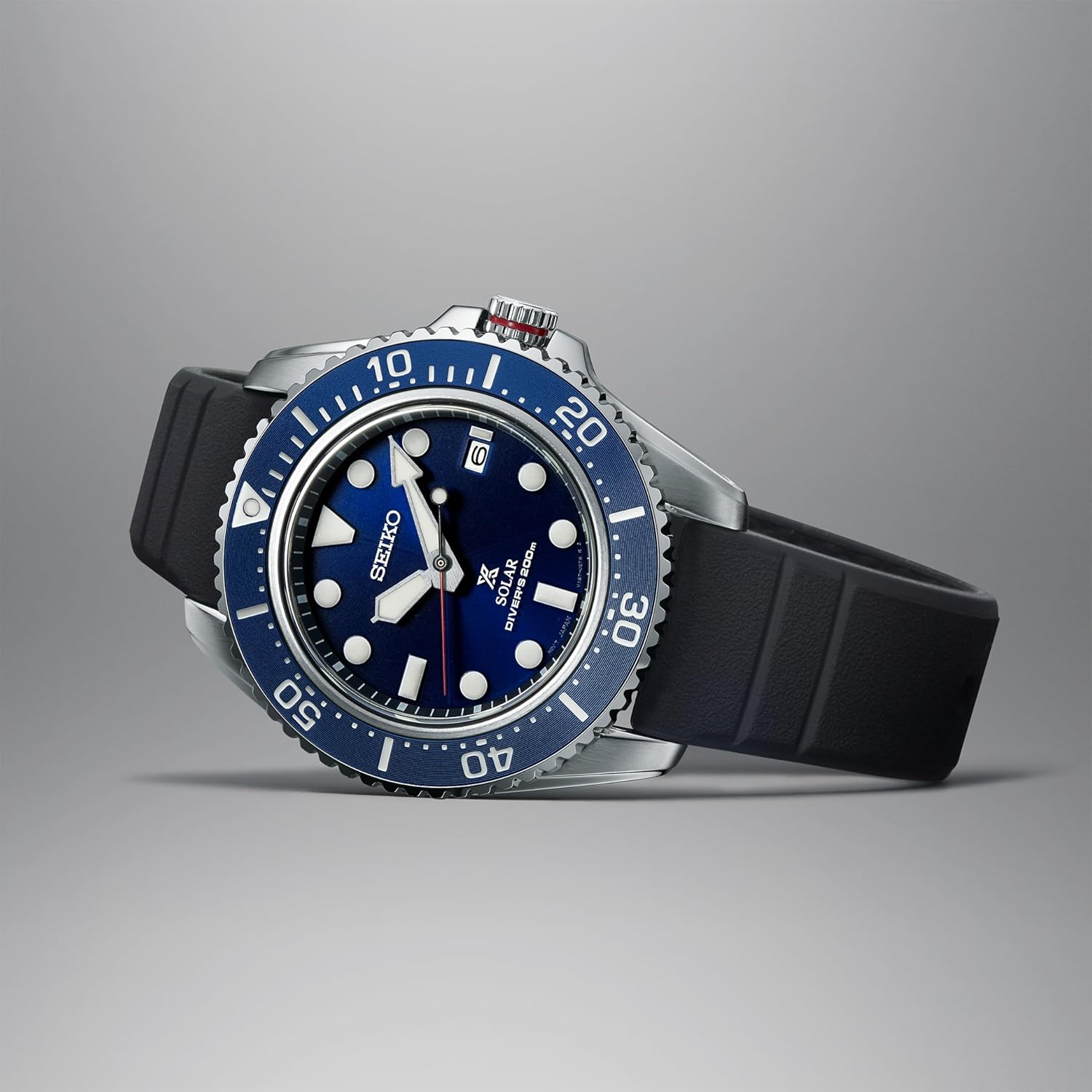 SEIKO Prospex Solar Dive Watch for Men, 200M Water Resistant W6499